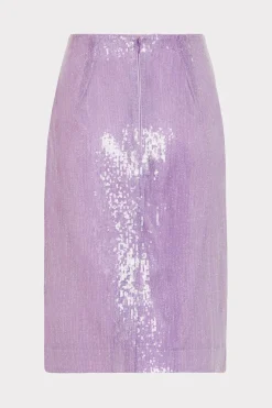 MILLY Jumpsuits & Rompers-Adley Sequin Skirt