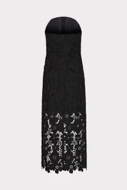 MILLY Guest Of Dresses-Adrienne Roja Lace Midi Dress