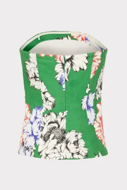 MILLY Jumpsuits & Rompers-Aiden Petals In Bloom Strapless Top