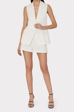 MILLY Coats & Jackets-Alba Sleeveless Blazer