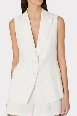 MILLY Coats & Jackets-Alba Sleeveless Blazer