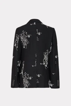 MILLY Jumpsuits & Rompers-Alexa Beaded Embroidery Blazer