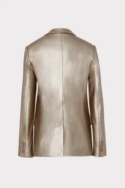 MILLY Blazers-Alexa Vegan Leather Blazer