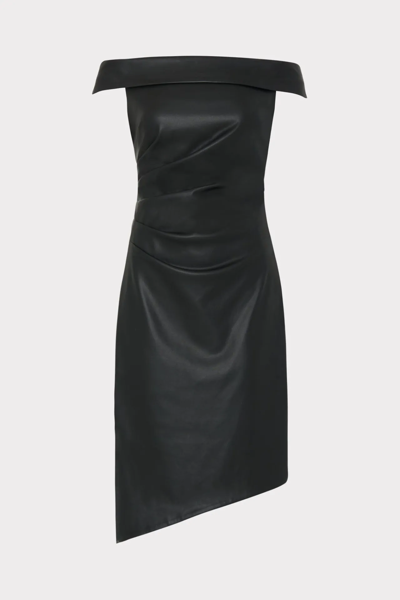 MILLY Little Black Dresses-Ally Vegan Leather Dress