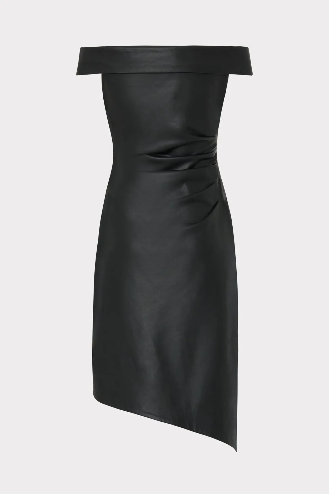 MILLY Little Black Dresses-Ally Vegan Leather Dress