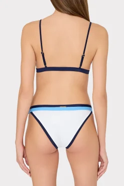 MILLY Bikinis-Amalfi Color Block Bikini Top
