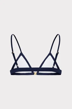 MILLY Bikinis-Amalfi Color Block Bikini Top