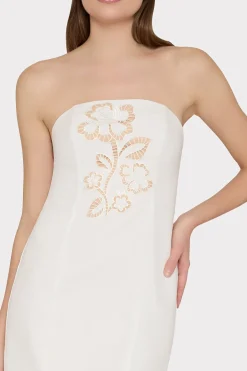 MILLY White Dresses-Angel Carnation Cady Dress