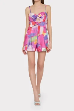 MILLY Jumpsuits & Rompers-Anya Rainbow Waterfall Romper