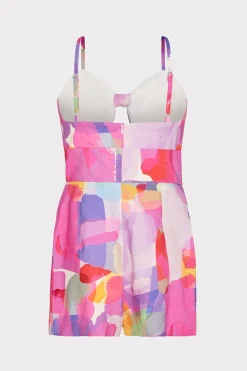 MILLY Jumpsuits & Rompers-Anya Rainbow Waterfall Romper