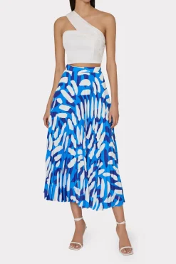 MILLY Tops-Arantza Draped One Shoulder Top