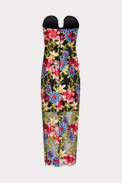 MILLY Jumpsuits & Rompers-Artem Spanish Garden Embroidery Dress