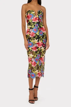MILLY Guest Of Dresses-Artem Spanish Garden Embroidery Dress