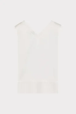 MILLY Jumpsuits & Rompers-Avianna Satin Sleeveless Top