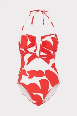 MILLY One Piece Swimsuits-Beach Diva Grand Foliage Printed One Piece