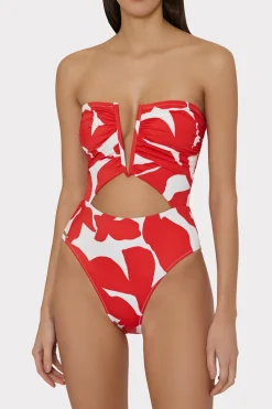 MILLY One Piece Swimsuits-Beach Diva Grand Foliage Printed One Piece