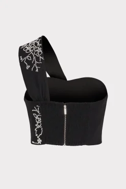 MILLY Jumpsuits & Rompers-Beaded Embroidery Top