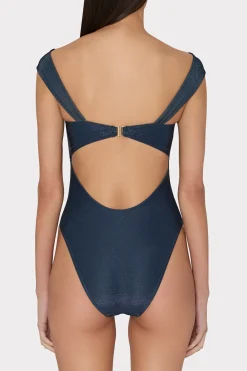 MILLY Jumpsuits & Rompers-Betsy Bandeau Shimmer One Piece