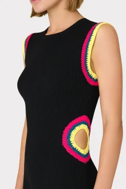 MILLY Jumpsuits & Rompers-Crochet Cut Out Mini Dress