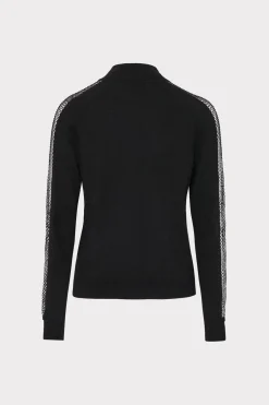 MILLY Sweaters & Knits-Crystal Racer Turtleneck