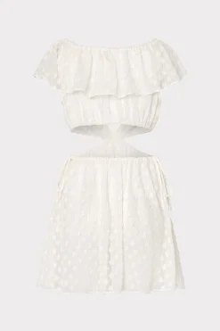 MILLY Jumpsuits & Rompers-Delilah Diamond Jacquard Voile Coverup Dress