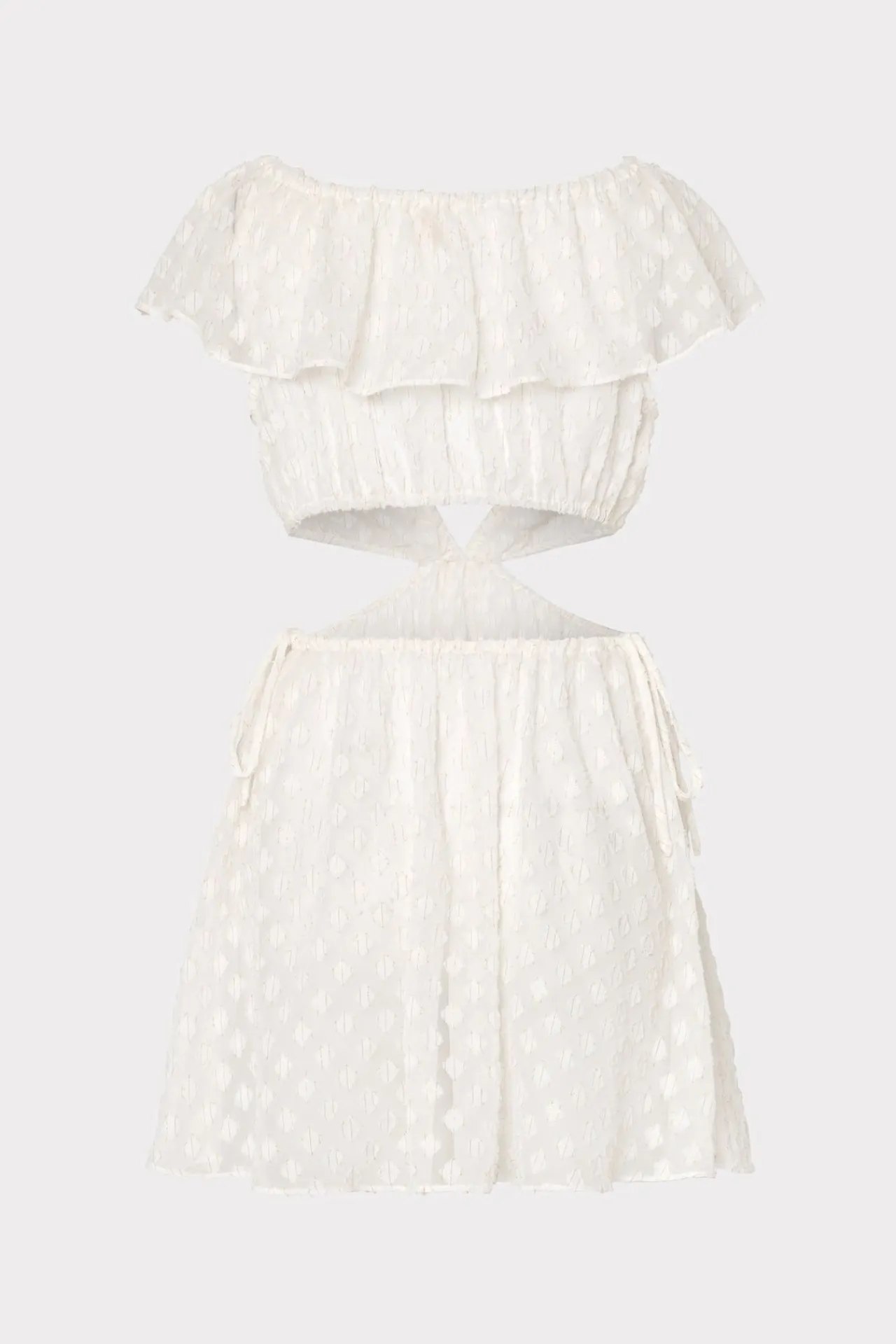 MILLY Jumpsuits & Rompers-Delilah Diamond Jacquard Voile Coverup Dress