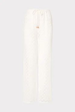 MILLY Jumpsuits & Rompers-Diamond Jacquard Coverup Pants