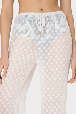 MILLY Jumpsuits & Rompers-Diamond Jacquard Coverup Pants