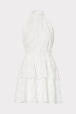 MILLY Day Dresses-Evelia Reina Graphic Dot Clipping Dress