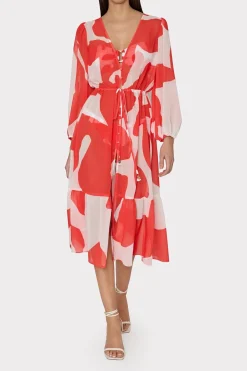 MILLY Cover-Ups-Fiona Grand Foliage Cover-Up