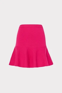 MILLY Skirts-Flare Knit Skirt