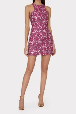 MILLY Guest Of Dresses-Floral Jacquard Mini Dress