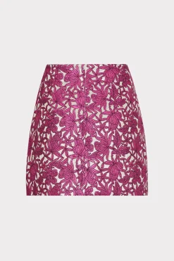 MILLY Skirts-Floral Jacquard Skirt