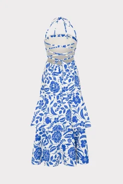 MILLY Guest Of Dresses-Flowers Of Spain Linen Maxi Dress