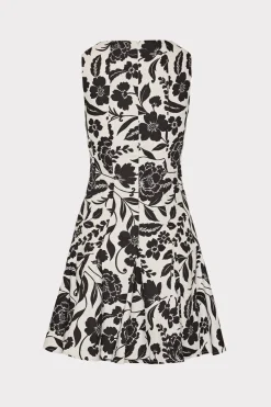 MILLY Mini Dresses-Flowers Of Spain Linen Mini Dress