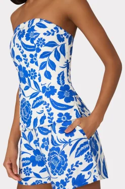 MILLY Jumpsuits & Rompers-Flowers Of Spain Linen Shorts