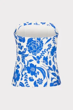 MILLY Matching Sets-Flowers Of Spain Linen Top