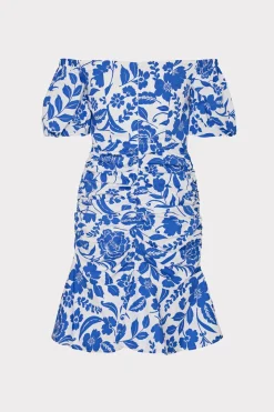MILLY Mini Dresses-Flowers Of Spain Off The Shoulder Dress