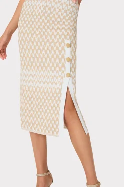 MILLY Jumpsuits & Rompers-Gradient Zig Zag Midi Dress