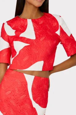 MILLY Jumpsuits & Rompers-Grand Foliage Modern Mini Skirt