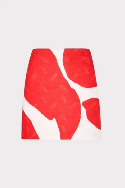 MILLY Matching Sets-Grand Foliage Modern Mini Skirt