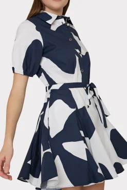 MILLY Mini Dresses-Grand Foliage Poplin Dress