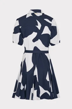 MILLY Mini Dresses-Grand Foliage Poplin Dress