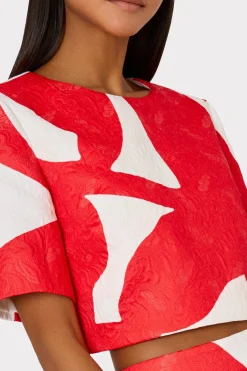 MILLY Tops-Grand Foliage Top