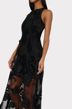 MILLY Guest Of Dresses-Hannah 3D Butterfly Embroidery Dress