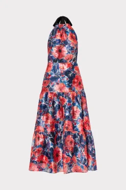 MILLY Cocktail Dresses-Hayden Watercolor Poppy Jacquard Dress
