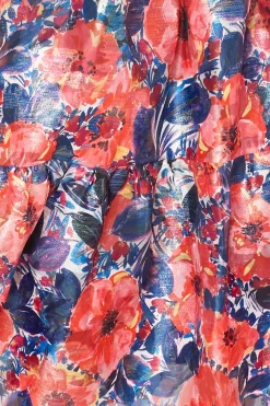 MILLY Cocktail Dresses-Hayden Watercolor Poppy Jacquard Dress