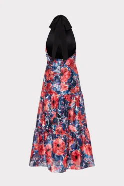 MILLY Cocktail Dresses-Hayden Watercolor Poppy Jacquard Dress