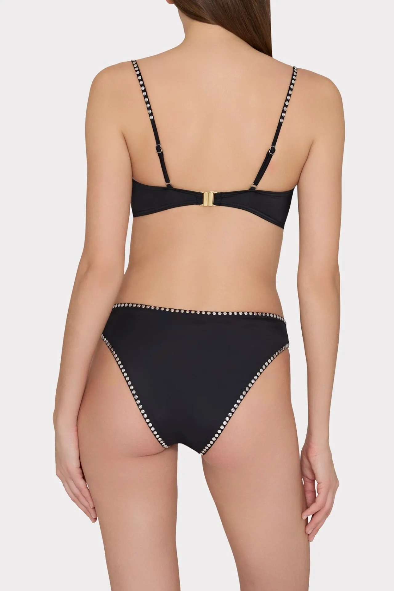 MILLY Jumpsuits & Rompers-Heat Set Embellishment Bikini Bottom