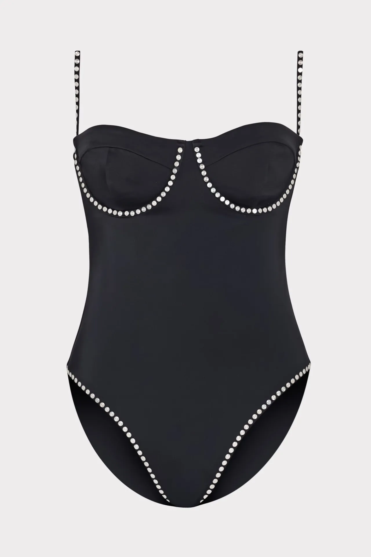 MILLY Jumpsuits & Rompers-Heat Set Embellishment Underwire One Piece